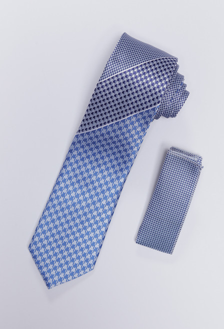 Tie & Hankie Set in Sky Blue