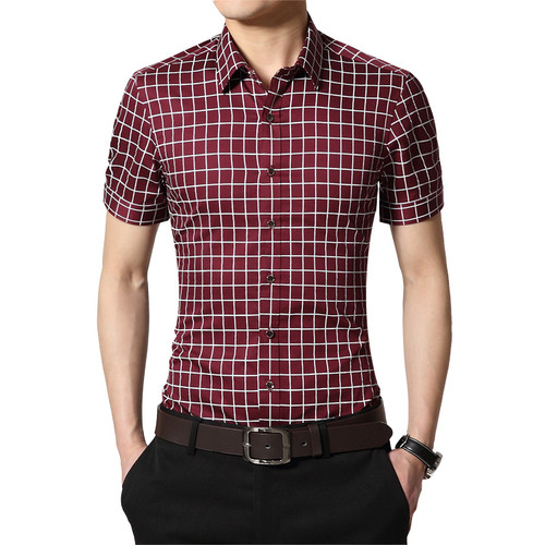 Signature Short-Sleeve Shirt in Red