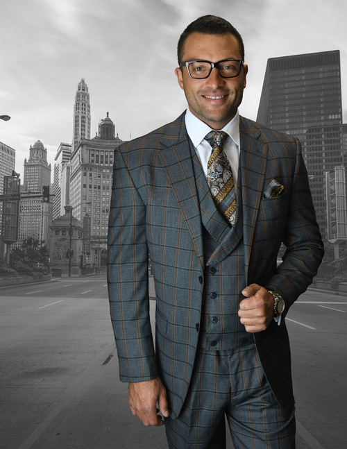 Assisi Suit in Charcoal