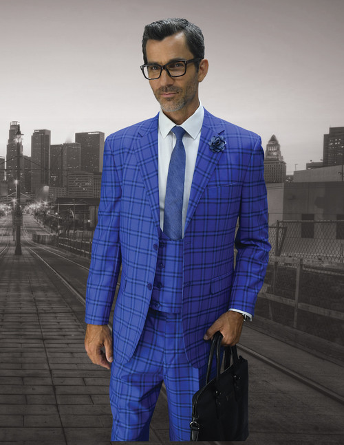 Azzone Suit in Sapphire