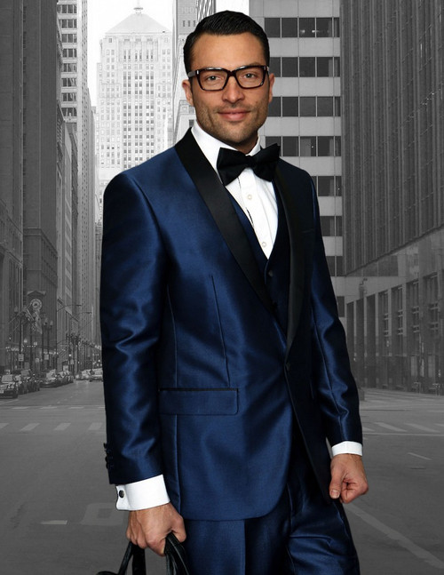 Enzo 7 Suit in Indigo
