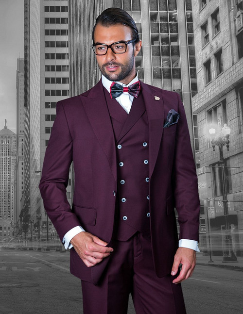 Florence Suit in Burgundy