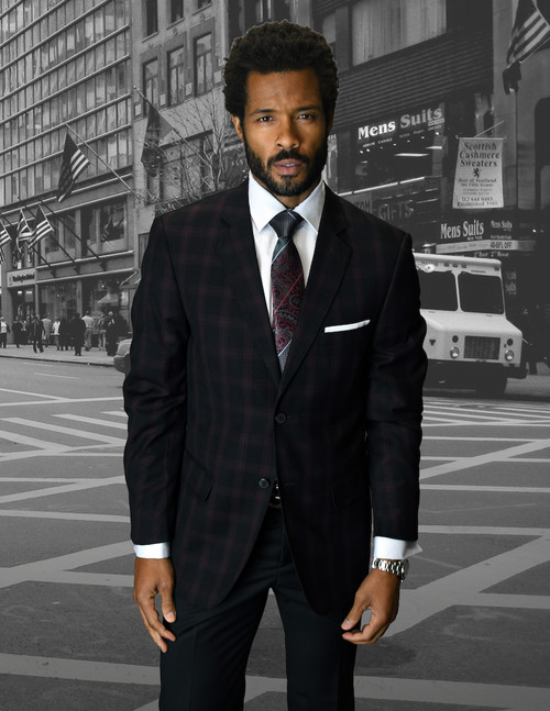 Giglio 2 Suit in Burgundy