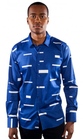 Pong Long-Sleeve Shirt in Blue