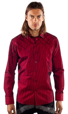 Royce Long-Sleeve Shirt in Red