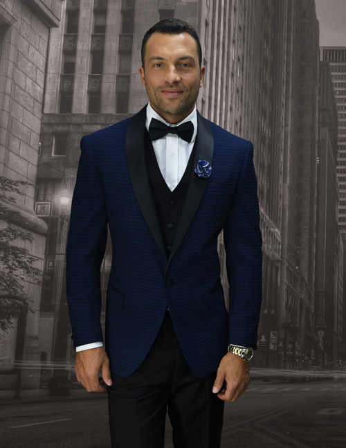 Look 7 Suit in Navy