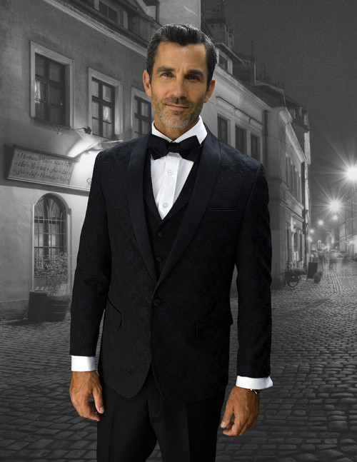 Look 8 Suit in Black