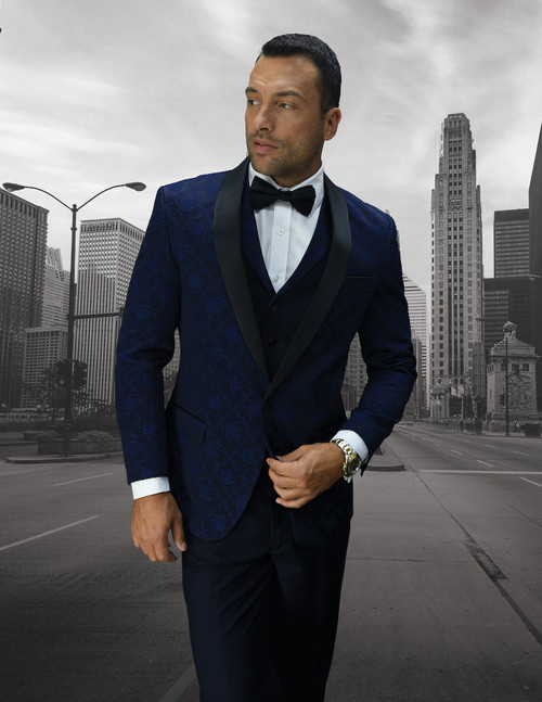 Look 8 Suit in Navy