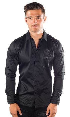 Commander Long-Sleeve Shirt in Black