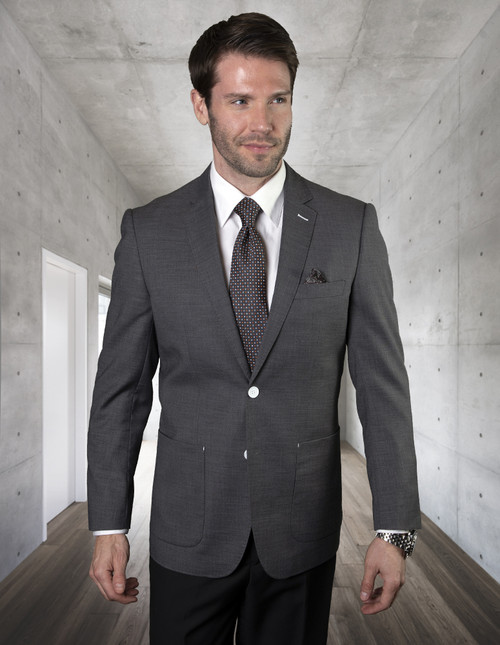 Beluchi Sport Coat in Charcoal