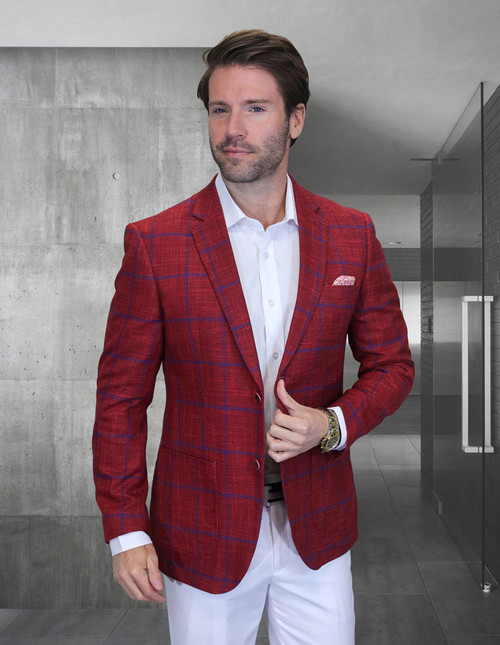 Valentin 4 Sport Coat in Berry