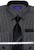SH-1012 Shirt, Tie & Hankie Set in Black