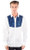 Rodeo Long-Sleeve Shirt in White & Royal