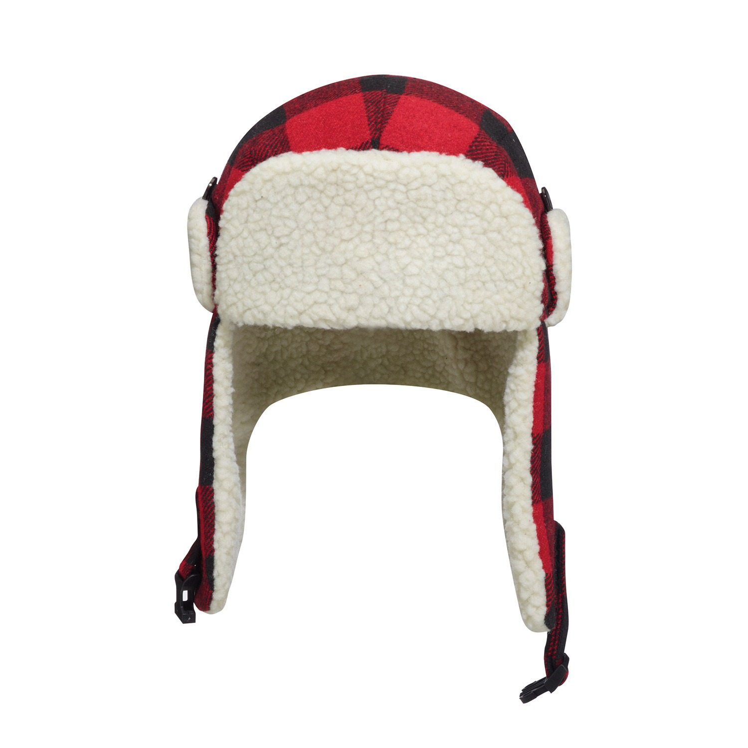 1V010 Polyester / Wool with Berber Fleece Earflaps Winter Bomber Hat