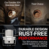 The Votex 304 Stainless Steel plug guards against rust, offering reliable durability.