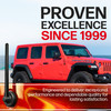 2007-2023 Jeep Wrangler Short Rubber Antenna 6 3/4 Inch - Car Wash Proof - USA Stainless Steel Threading - Powerful Internal Copper Coil/Premium Reception, 2007,2008,2009,2010,2011,2012,2013,2014,2015,2016,2017,2018,2019,2020,2021,2022,2023