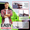 2007-2023 Jeep Wrangler Short Rubber Antenna 6 3/4 Inch - Car Wash Proof - USA Stainless Steel Threading - Powerful Internal Copper Coil/Premium Reception, 2007,2008,2009,2010,2011,2012,2013,2014,2015,2016,2017,2018,2019,2020,2021,2022,2023