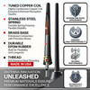 Toyota Tundra 6 3/4 Inch Rubber Antenna (2000-2020) - USA Stainless Threading - Car Wash Safe - Enhanced Reception w/Copper Coil
