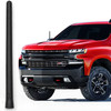 Chevrolet Silverado 1500 Short Rubber Antenna 6 3/4 Inch (2006-2025) - Car Wash Proof - Powerful Internal Copper Coil/Premium Reception, 2006,2007,2008,2009,2010,2011,2012,2013,2014,2015,2016,2017,2018,2019,2020,2021,2022,2023
