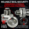 Reliable leak-free seal security! Our drain valve features 3 Viton O-Rings to maintain seal integrity.