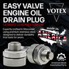 The Votex easy valve engine oil drain plug is the ultimate leak-free system. Made in America.