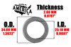 ACWM25 - 20 Pack - M25 Aluminum Oil or Coolant Crush Washers/Drain Plug Seal Ring Gasket - MADE IN USA