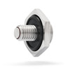 M12 x 1.75 MM Extended Threading Compact Quick Oil Drain Valve Plug - MADE IN USA - Stainless Steel - MESS FREE and TOOL FREE - SMQDP074
