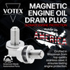 The Votex Magnetic Engine Oil Drain Plug is crafted in Wisconsin from top quality stainless steel to ensure lasting engine protection.   Made in America!