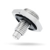M12 x 1.75 MM Threading Compact Quick Magnetic Oil Drain Valve Plug - MADE IN USA - Stainless Steel - MESS FREE and TOOL FREE
