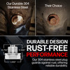 The Votex 304 Stainless Steel plug guards against rust, offering reliable durability.