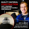 Quality material construction! Our soft aluminum crush washer easily molds for sealing and resists wear and corrosion.