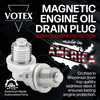 The Votex Magnetic Engine Oil Drain Plug is crafted in Wisconsin from top quality stainless steel to ensure lasting engine protection.   Made in America!