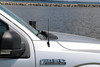 Dodge Ram 1500 7 Inch Black Short Antenna (2009-2024) - Spiral Wind Noise Cancellation - Spring Steel Construction