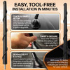 Easy, tool-free installation in minutes.