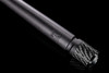 Toyota Tundra 'THE SPARTAN' - 13 3/4 Inch Short Rubber Antenna (2000-2020) - USA Stainless Steel Threading - Carbon Fiber Trim - Internal Copper Coil