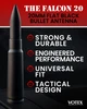 The Falcon 20 20mm flat black bullet antenna. Strong and durable, engineered performance, universal fit, and tactical design.