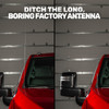 Universal 6 3/4" Short Car Rubber Black Antenna Kit for Truck