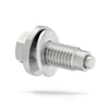 Chevrolet Silverado 2500 Magnetic Oil Drain Plug - 2020-2026 - 6.6 Liter Gas - 8 Cylinder - Made In USA - Stainless Steel - Part Number 55577568