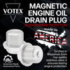 88984423 for GM - Stainless Steel Differential Magnetic Oil Drain Plug with Neodymium Magnet - Made In USA