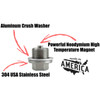 Votex durable magnetic oil drain plug and aluminum crush washer.  Made in America with 304 USA stainless steel.