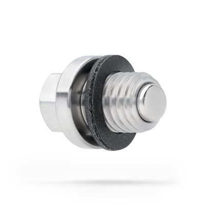 M8 x 1.25 x 9.8MM - ENGINE Magnetic Oil Drain Plug - Stainless Steel - Made In USA - Part Number DP068