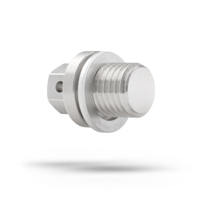 Husqvarna FE501 Oil Drain Plug (2014-2024) - Made In USA - Stainless Steel - Part Number 58030021100