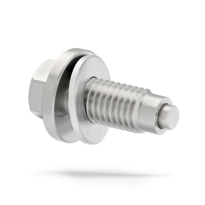 Ford F-350 Super Duty Magnetic Oil Drain Plug (2023-2025) - 6.8 Liter - 8 Cylinder - Made In USA - Stainless Steel