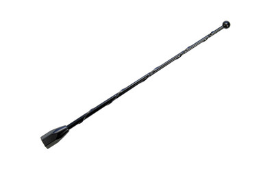 A411-NO - 7" Black Short Antenna Spiral Wind Noise Cancellation - Spring Steel Construction