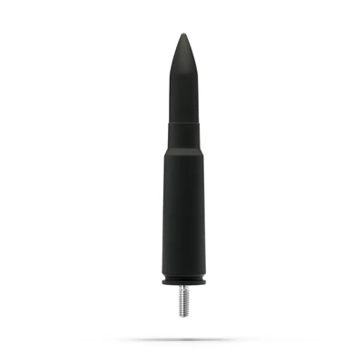 Ford F-150 | F-250 | F-350 | F-450 | F-550 | Bronco / Dodge Ram 1500 | 2500 | 3500 20MM Bullet Antenna FLAT BLACK - Part Number A615-FD2-FLTBLK