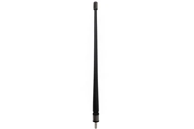 Chrysler Town & Country THE SPARTAN - 13 3/4 Inch Short Rubber Antenna (1997-2007) - USA Stainless Steel Threading - Carbon Fiber Trim - Internal Copper Coil