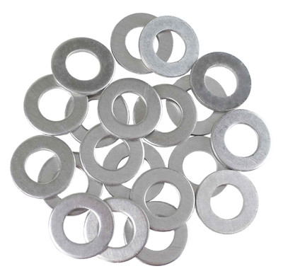 ACWU1-2SML - 20 Pack - Small 1/2" Aluminum Oil or Coolant Crush Washers/Drain Plug Seal Ring Gasket - MADE IN USA