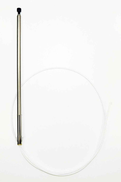 Chevrolet Corvette Power Antenna Mast (Chrome/Black Tip)  (1993-2004) - Part Number 12525955