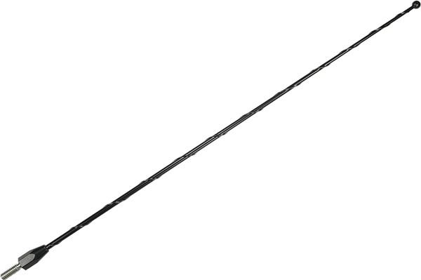 Ford F-350 15 Inch Black Antenna (2017-2026) - Spiral Wind Noise Cancellation - Spring Steel Construction - Stainless Steel Threading
