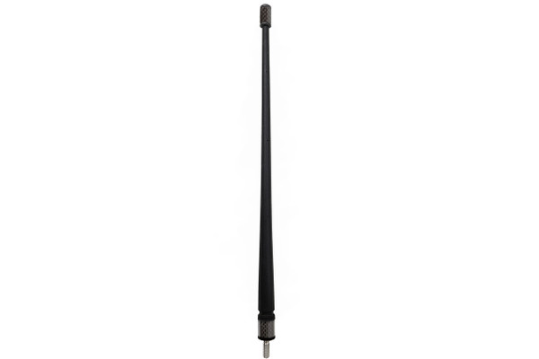 Ford F-150 THE SPARTAN - 13 3/4 Inch Short Rubber Antenna (1975-2008) - USA Stainless Steel Threading - Carbon Fiber Trim - Internal Copper Coil